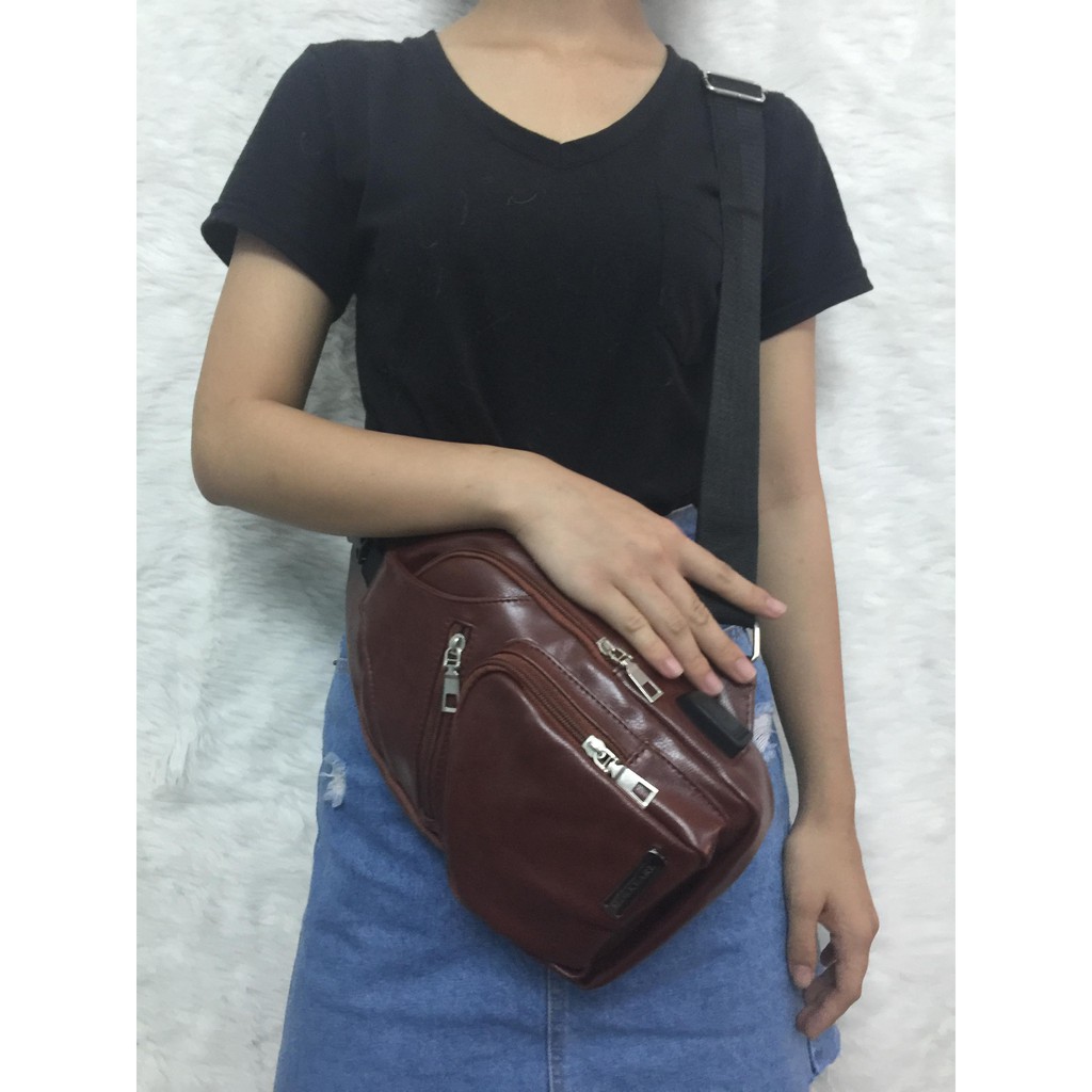 TÚI ĐEO CHÉO DA NAM NỮ, TÚI ĐEO NGANG HÔNG (92642) | BigBuy360 - bigbuy360.vn