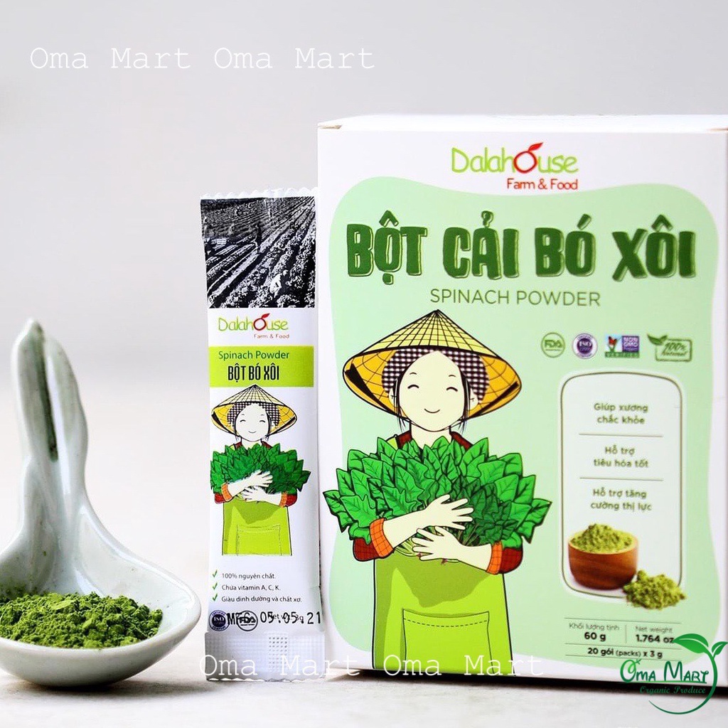 1 gói bột cải bó xôi Dalahouse 3g