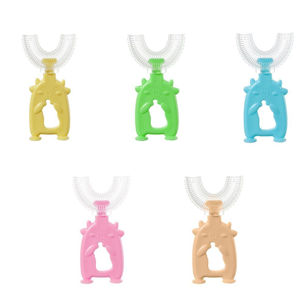 Bàn Chải Đánh Răng Silicone Cấp Thực Phẩm Hình Chữ U Cho Bé Sơ Sinh