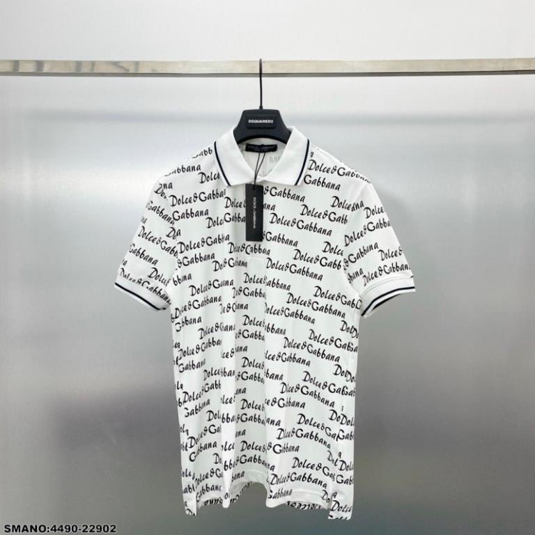 Áo Polo DG Nam In Chữ Hoạ Tiết Cực Chất - Áo Polo GC Nam Chất Vải Siêu Mát