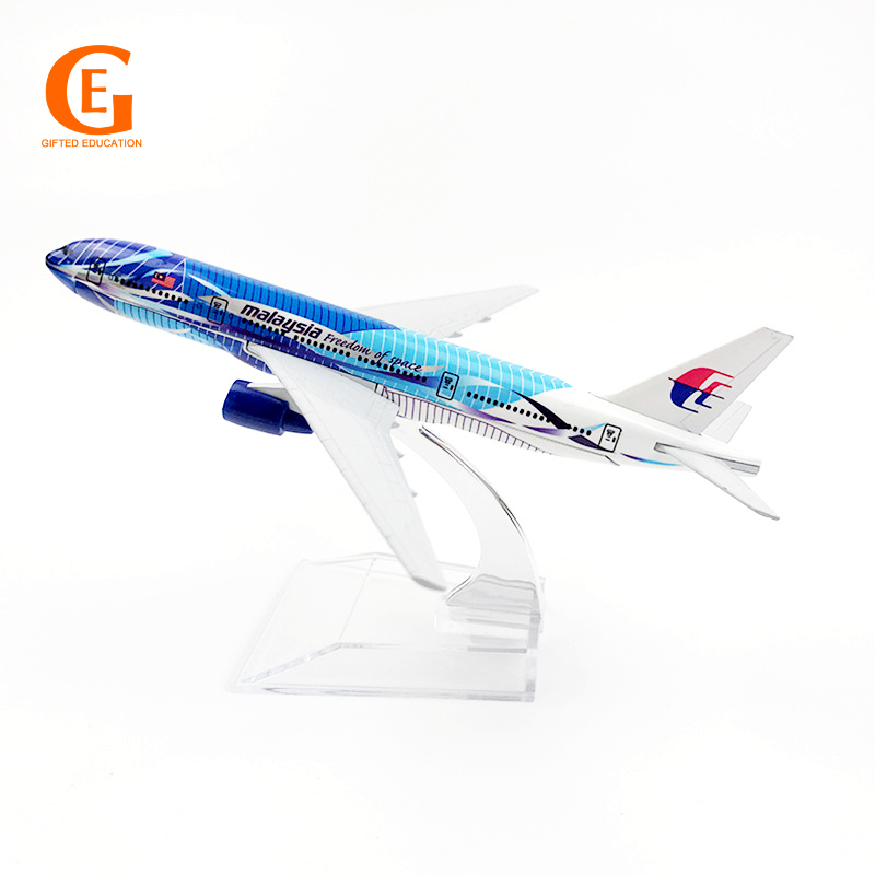 Mô hình máy bay Malaysia Airlines Seawave Boeing 777 B777 bằng kim loại 16CM