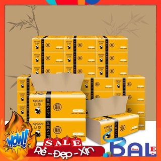 Giấy ăn gấu trúc Nhật Bản sipiao 300 tờ - NÓI KHÔNG VỚI CHẤT TẨY TRẮNG - QWERT