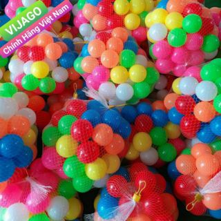 Bóng nhựa 5cm cho bé (100 bóng)