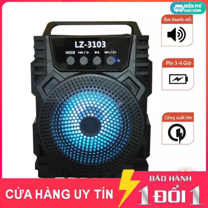 [Xả hàng nghỉ tết] Loa Bluetooth LZ-3103 Không Dây Bản Nâng Cấp Âm Thanh Hay, Pin Trâu Chống Nước IPX7 Bảo Hành 12 Tháng