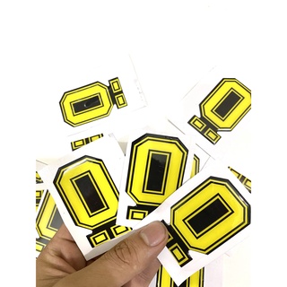 Tem Sticker Hình Chữ O 3 Lớp Cao Cấp Chống Bong Phai Màu