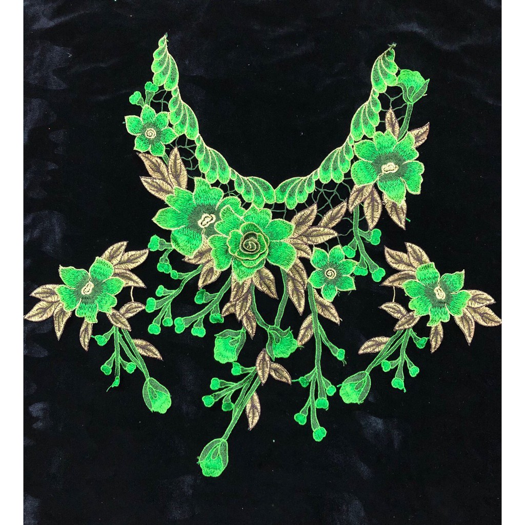 cổ ren thêu kèm tay mã DK031