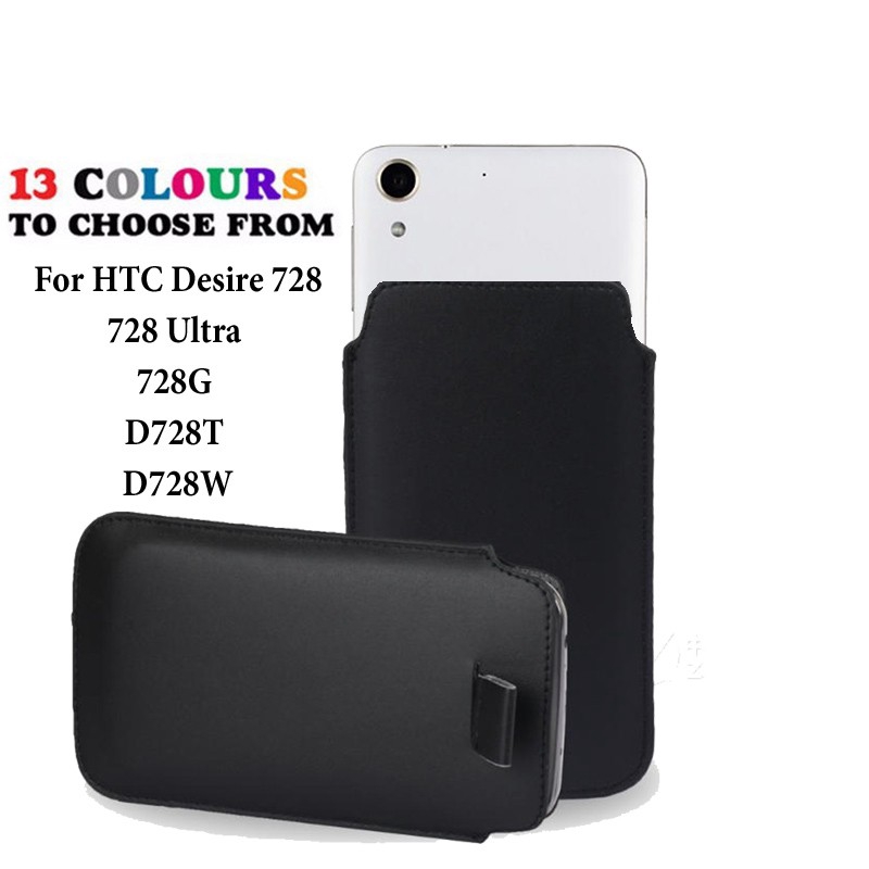 Túi đựng điện thoại bằng da dành cho HTC Desire 728/728 Ultra 728G D728T D728W