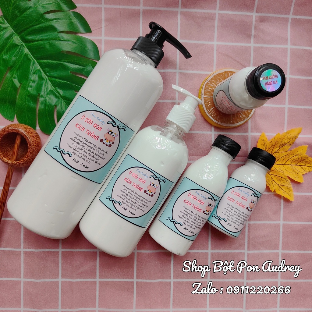 Ủ Sữa Non Kích Trắng Nguyên Chất Cô Đặc - Chai 500ML &amp; 1000ML