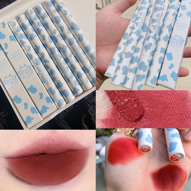 [Hàng mới về] Son kem lì HOHOKANG màu trắng không dính cốc