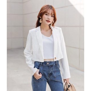 Áo Khoác Blazer Nữ Dáng Lửng Tay Dài-BLA22064