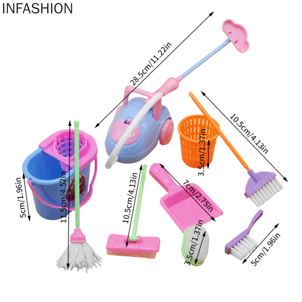 Bộ 9 Dụng Cụ Vệ Sinh Nhà Cửa Cho Bé