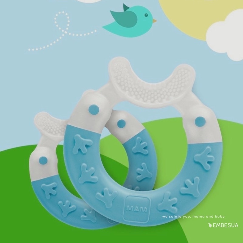 Bàn Chai Gặm Nướu Cho Bé Từ 3 Tháng Tuổi 🥹 MAM Bite and Brush Teethers