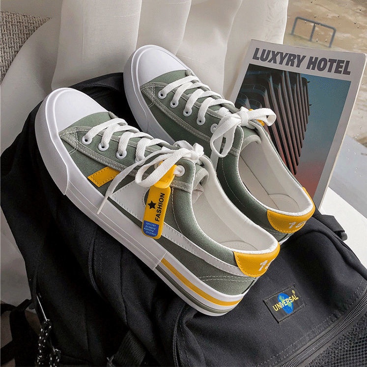 Giày Vải Canvas Cổ Thấp Thoáng Khí Thời Trang Mùa Hè Cho Nam Size 39-44