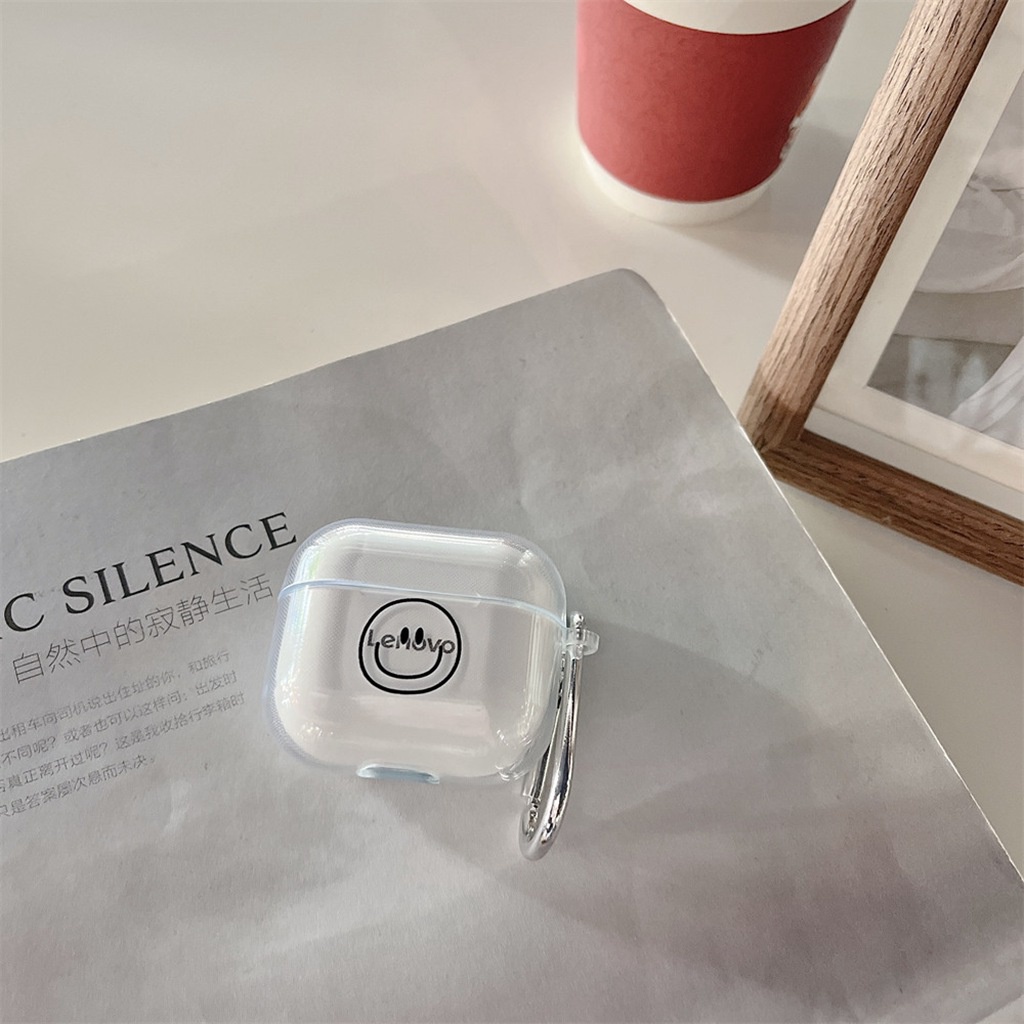 Vỏ Bảo Vệ Hộp Sạc Tai Nghe Bluetooth Lenovo LP40S LP40 Pro Hình SpongeBob Smile Patrick Star Spaceman Cinnamoroll Bằng TPU Mềm Có Móc Khóa