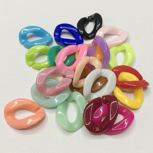 Set 50 móc dây xích 17x23mm tự làm đồ trang sức tiện dụng