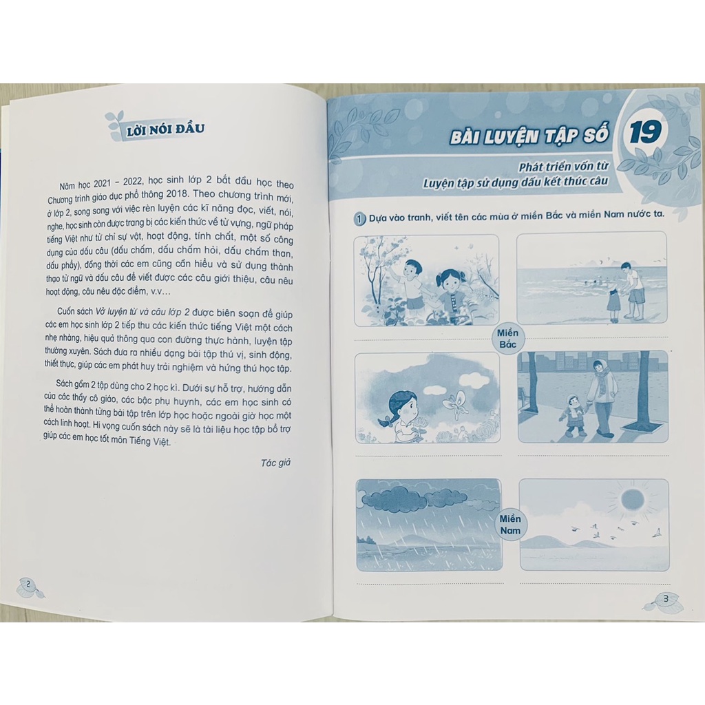Sách - Vở luyện từ và câu lớp 2 tập 2