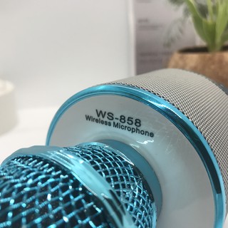  MICRO karaoke bluetooth WS 858[BH 6 THÁNG] không dây có loa