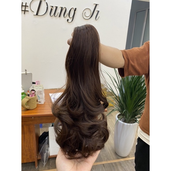 N45 tóc giả ngoặm xoăn 45cm