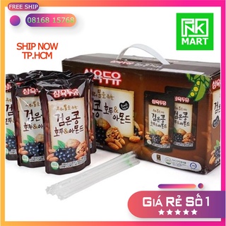 Thùng Sữa Hạt sữa óc chó hạnh nhân đậu đen 195ml (thùng 20 bịch)