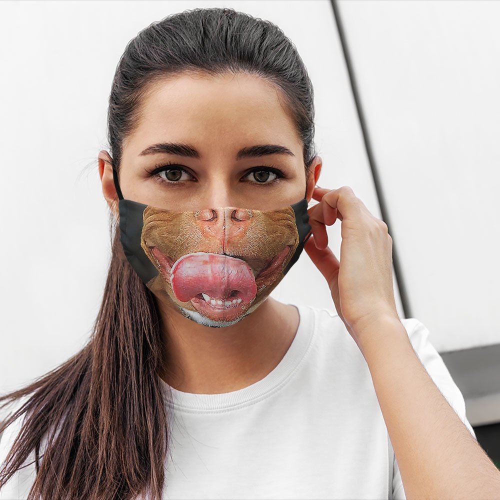 Khẩu trang nam nữ Mặt Thú Cưng_2419 CARTWELL vải cotton 100% kháng khuẩn có thể giặt và tái sử dụng dành cho nam nữ