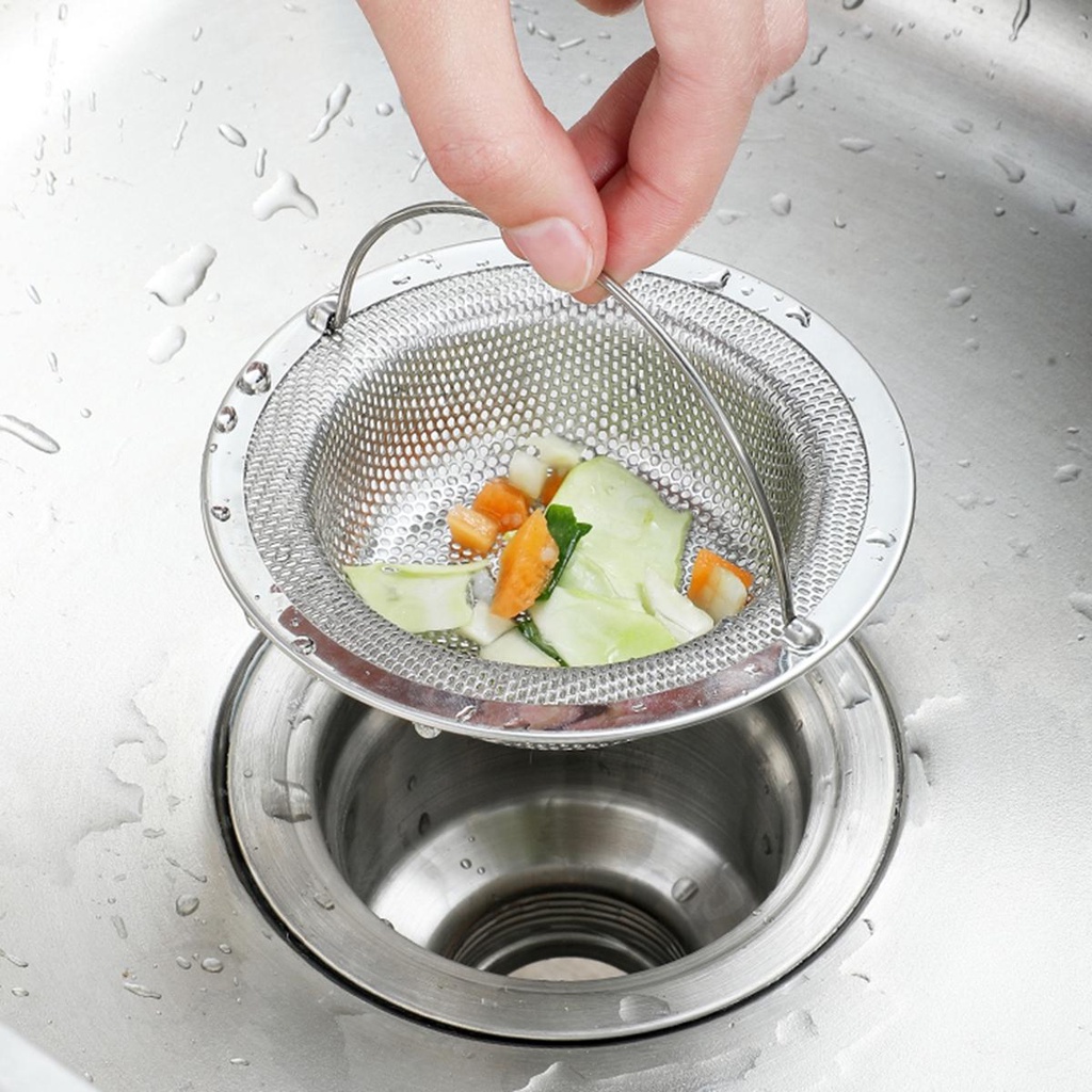 Lưới Lọc Rác Bồn Rửa Chén Có Tay Cầm Tiện Dụng