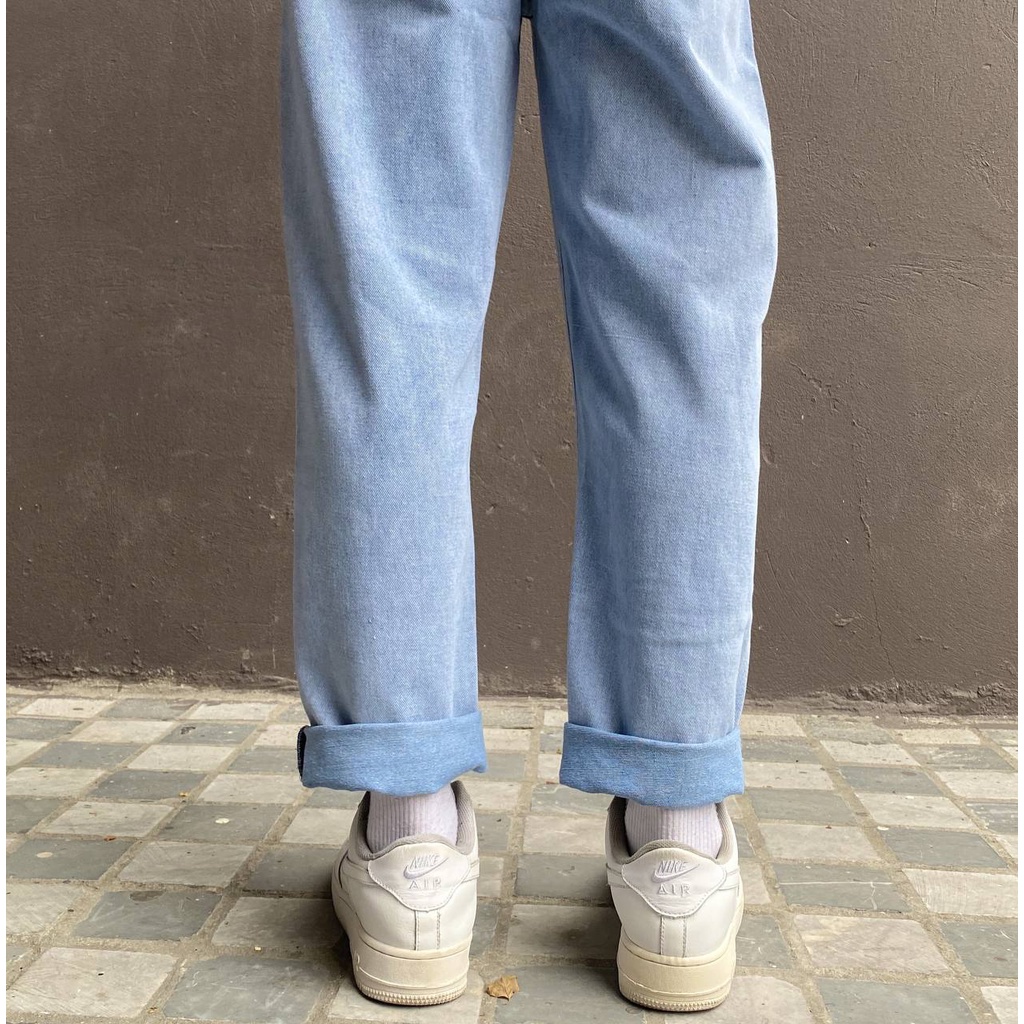 Quần jean nam baggy cạp cao BIGSIZE chất bò cao cấp dành cho người ngoại cỡ béo bụng có size lớn đến 120kg