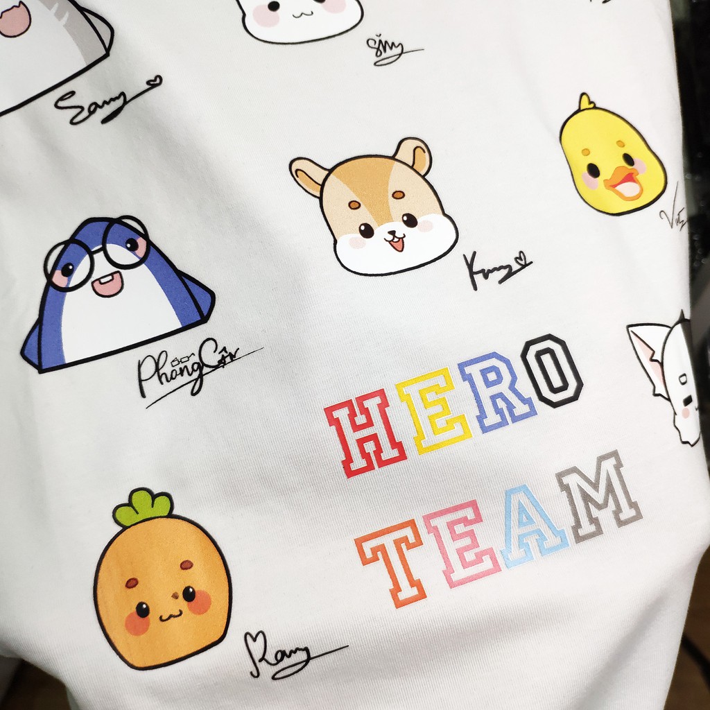 Áo linh vật Hero Team trắng