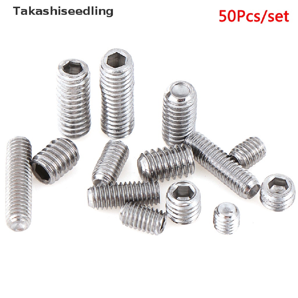 Set 50 vít lục giác M3 M4 2-35mm bằng thép thông dụng