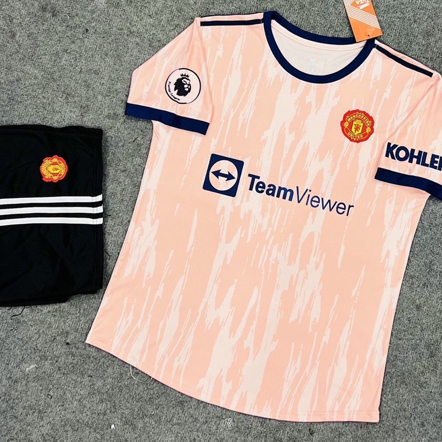 Bộ Quần Áo Bóng Đá Các CLB Màu Hồng , Áo Đá Banh Nam Hàng Thun Lạnh Cao Cấp