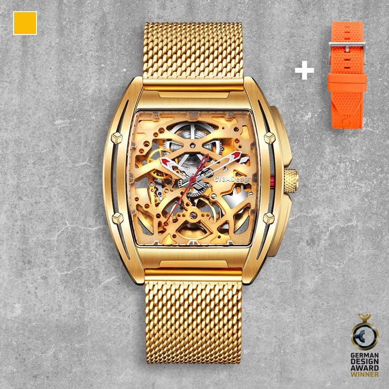 Đồng hồ Cơ Nam Xiaomi CIGA Design Z Series - Gold Edition - Bản Quốc Tế - 02 Dây đeo