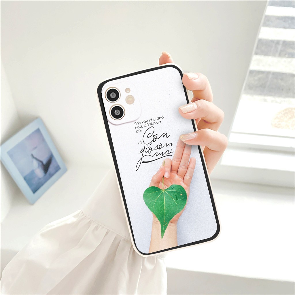 Ốp lưng iPhone * Đôi Tay Cầm Lá * cho các dòng máy 6/6s 7/7plus Xsmax/11/11promax/12/13promax