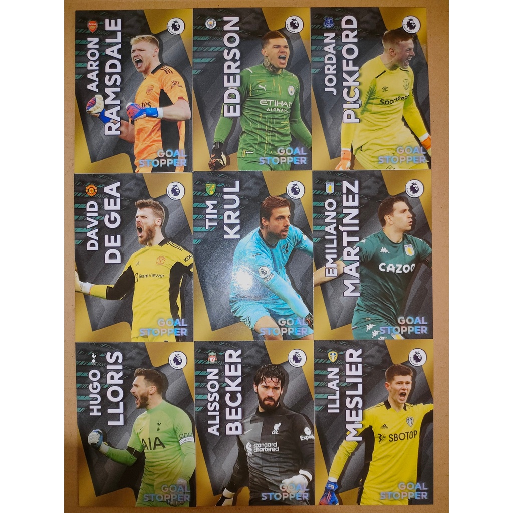 Thẻ SKY Goal Stopper - Lloris, Alisson Becker, Meslier, De Gea, Emiliano Martinez, Tim Krul, Ramsdale, Pickford, Ederson