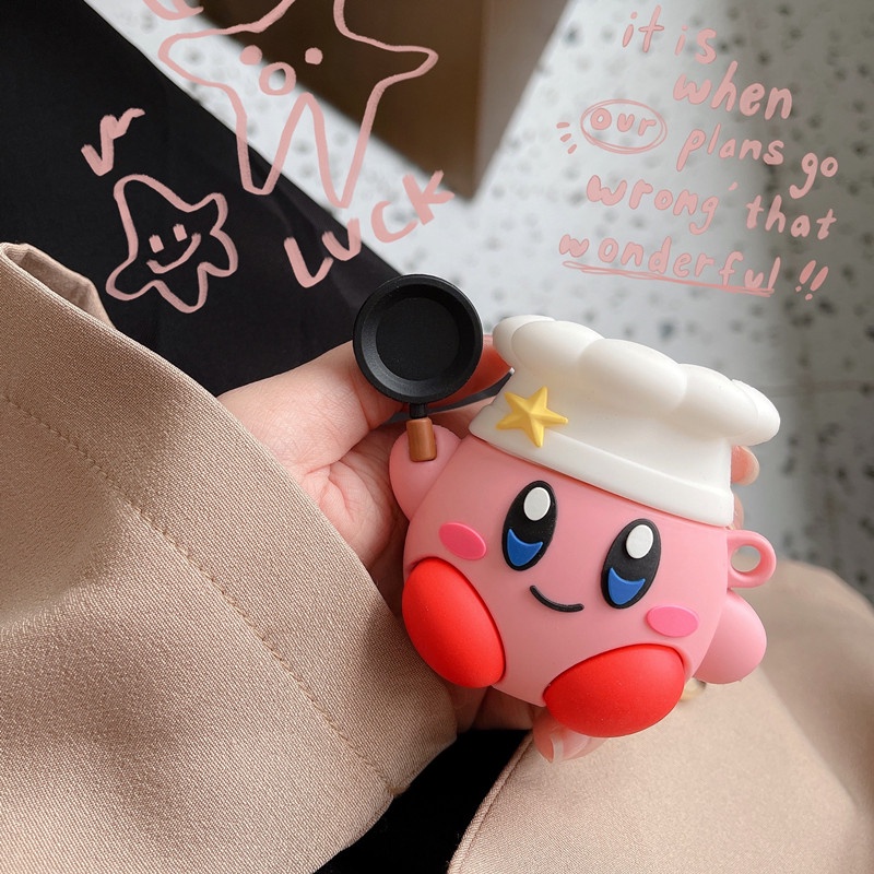 Ốp Hộp Đựng Tai Nghe Nhét Tai Tpu Hình Kirby Hoạt Hình Cho compatible AirPods3 compatible AirPods3 compatible AirPods3 2021 compatible AirPods3 compatible AirPodsPro compatible AirPods2gen