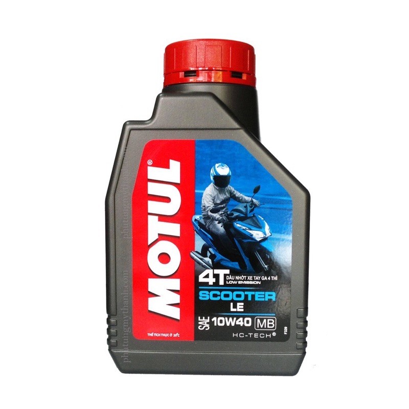 [Giá sỉ] Thùng 20 chai nhớt xe tay ga Motul Scooter LE 10W40 800ml