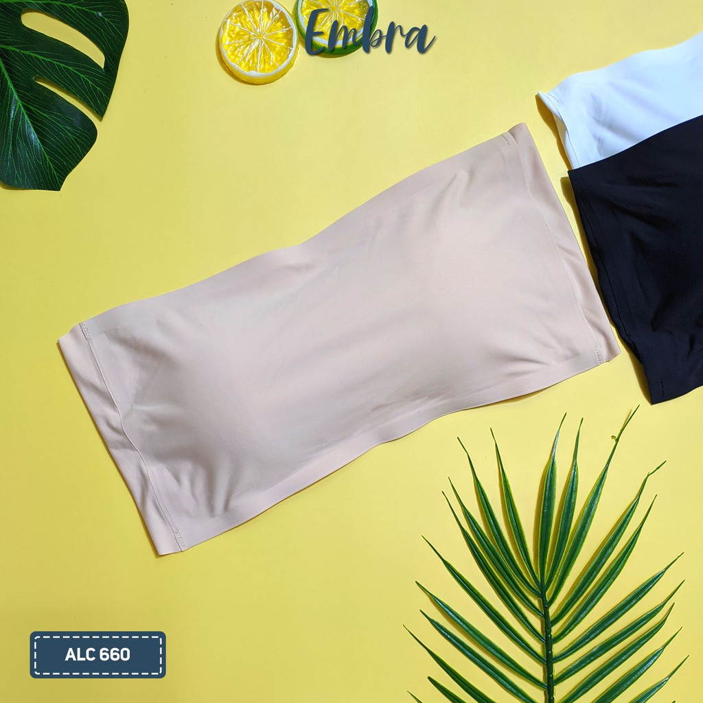 {Video + Ảnh thật} Áo ngực quây Embra, chất su mềm mịn, êm ái không dây