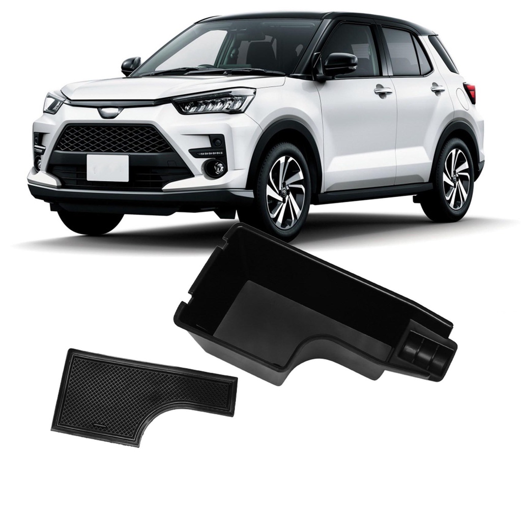 Khay Đựng Vật Dụng Bệ Tỳ Tay Xe Hơi Toyota Rise Raize 2019-2021 Có Đệm Cao Su