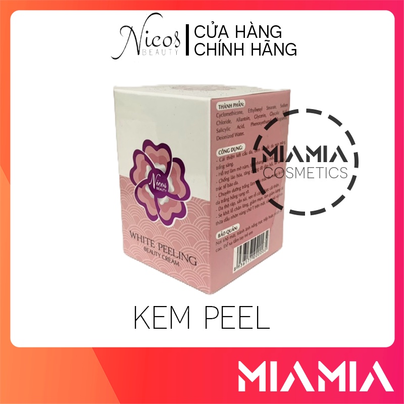 Kem Face Peel Da Tái Tạo Nicos Beauty Chính Hãng - White Peeling Beauty Cream