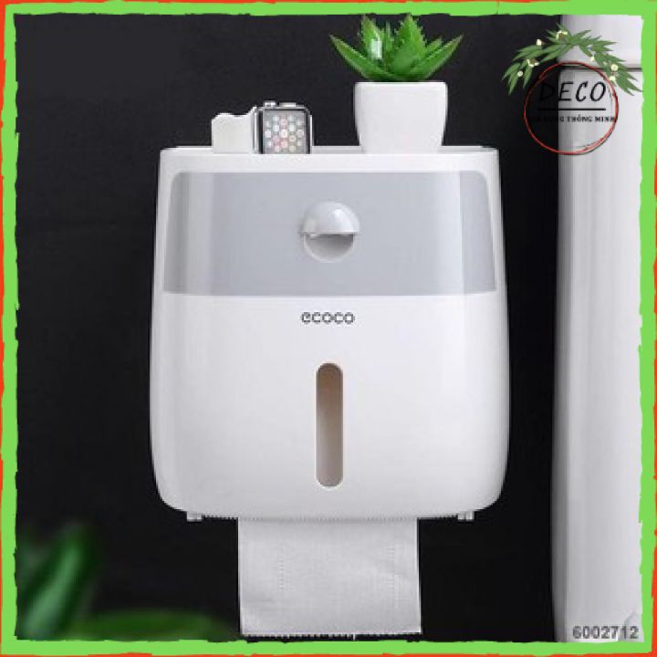 HỘP ĐỰNG GIẤY VỆ SINH ECOCO CAO CẤP 2 TẦNG - ✅FREESHIP✅– HÀNG CHÍNH HÃNG - ĐA NĂNG, SANG TRỌNG, TIỆN DỤNG