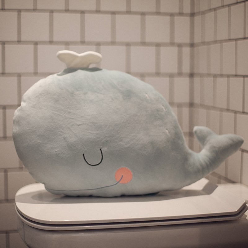 Gấu Bông Cá Voi Dẹt Màu Xanh Cute 30cm - Diabrand