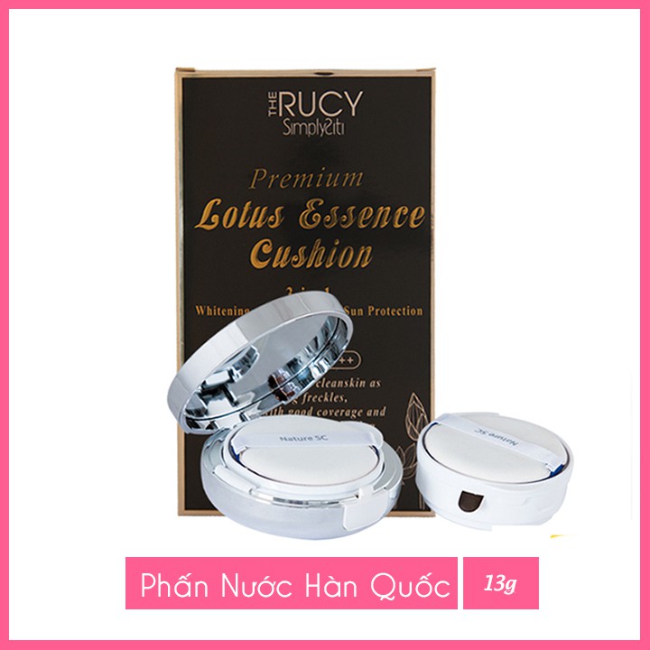 [ Hàn Quốc] Phấn nước trang điểm The Rucy Lotus Essence Cushion 13g Tặng kèm 1 lõi