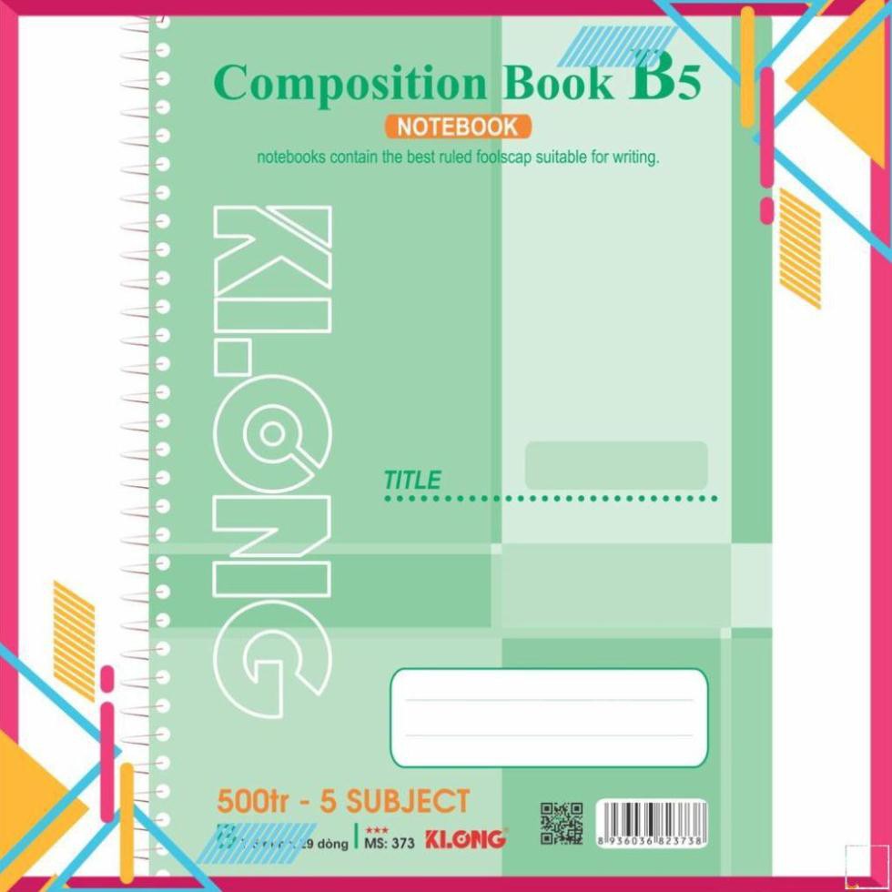 Sổ lò xo KLONG 500 trang, 5 subject; MS: 373 []
