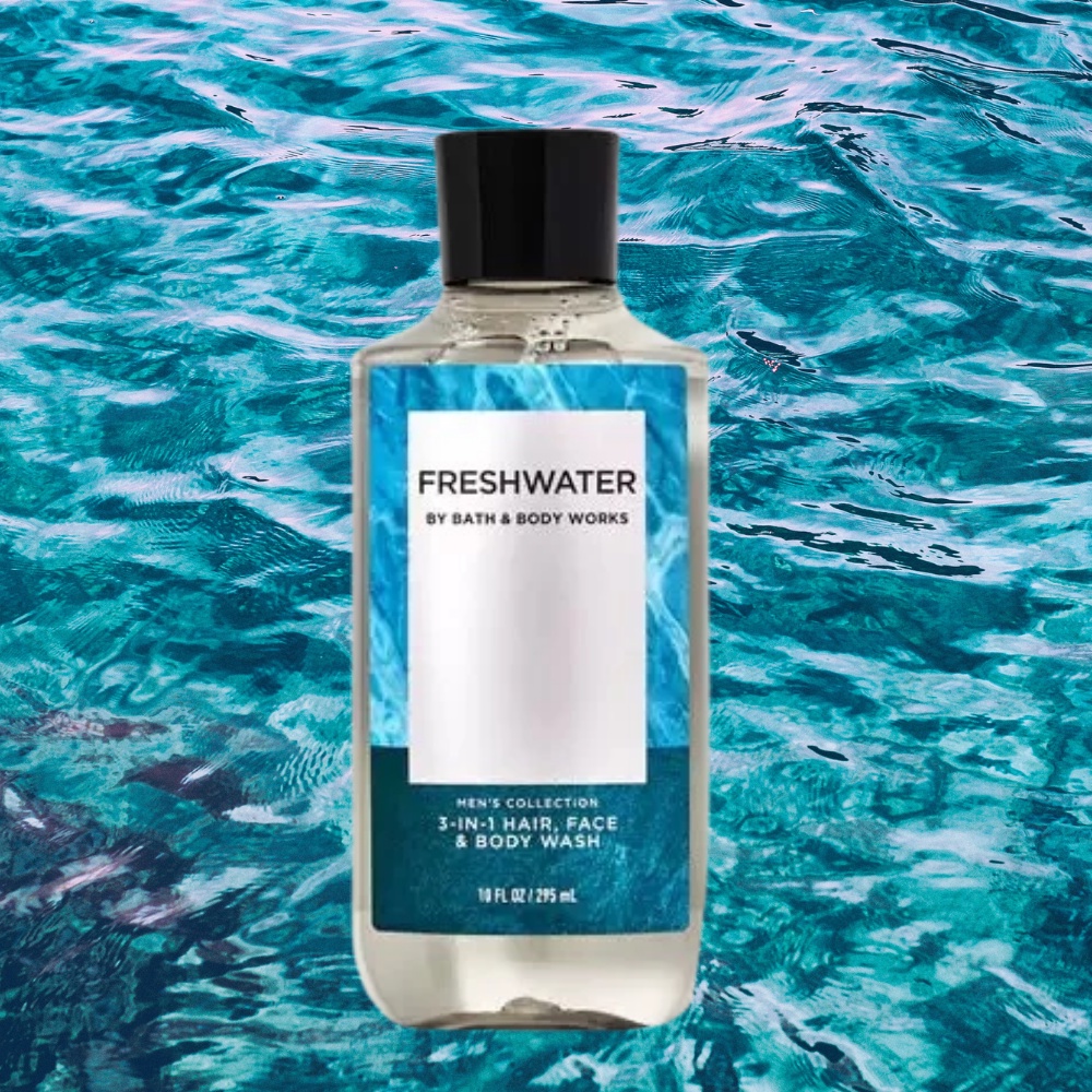 Sữa Tắm Gội Toàn Thân Cho Nam Bath & Body Works Freshwater Hair, Face & Body Wash Lưu Hương Lâu 295ml