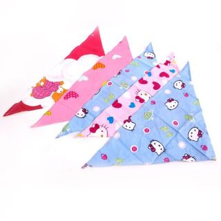 Combo 5 yếm cotton tam giác 2 lớp cho bé