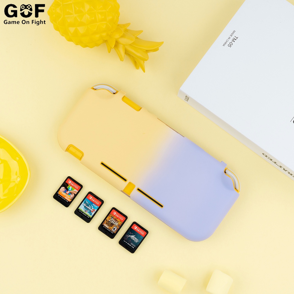 Vỏ bọc máy chơi game bằng nhựa cứng màu sắc gradient cho Nintendo Switch Lite