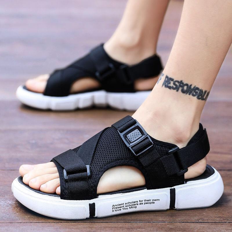 Dép quai ngang Nam, Sandal quai hậu đi học Dp24