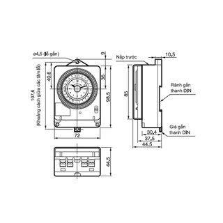 Công tắc đồng hồ Panasonic TB38809NE7