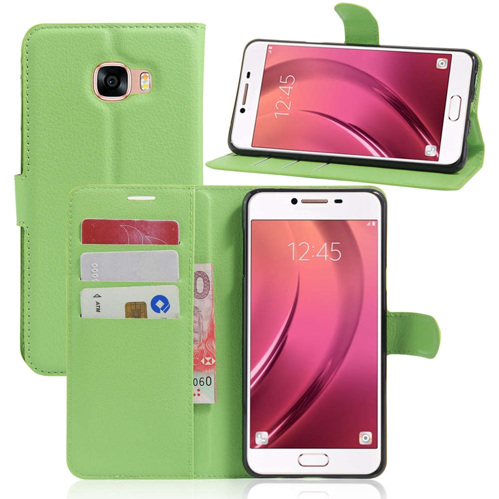 Bao da điện thoại nắp lật có khe cắm card cho Samsung Galaxy  C7 C9 Pro Plus 2017 | BigBuy360 - bigbuy360.vn