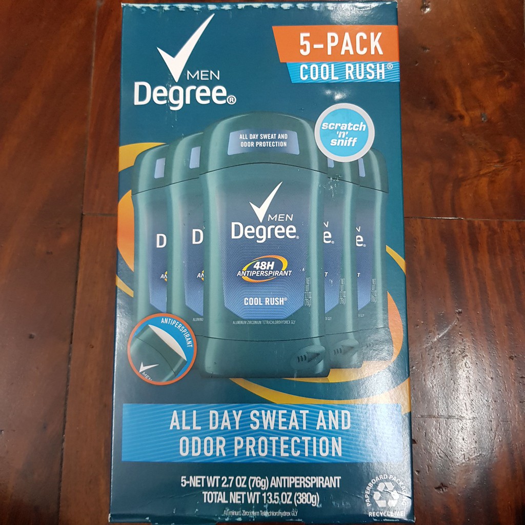 Combo 1 Pack 5 Sáp Lăn Khử Mùi Nam Degree Men 76g