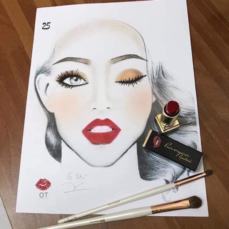 Giấy facechart cho makeup