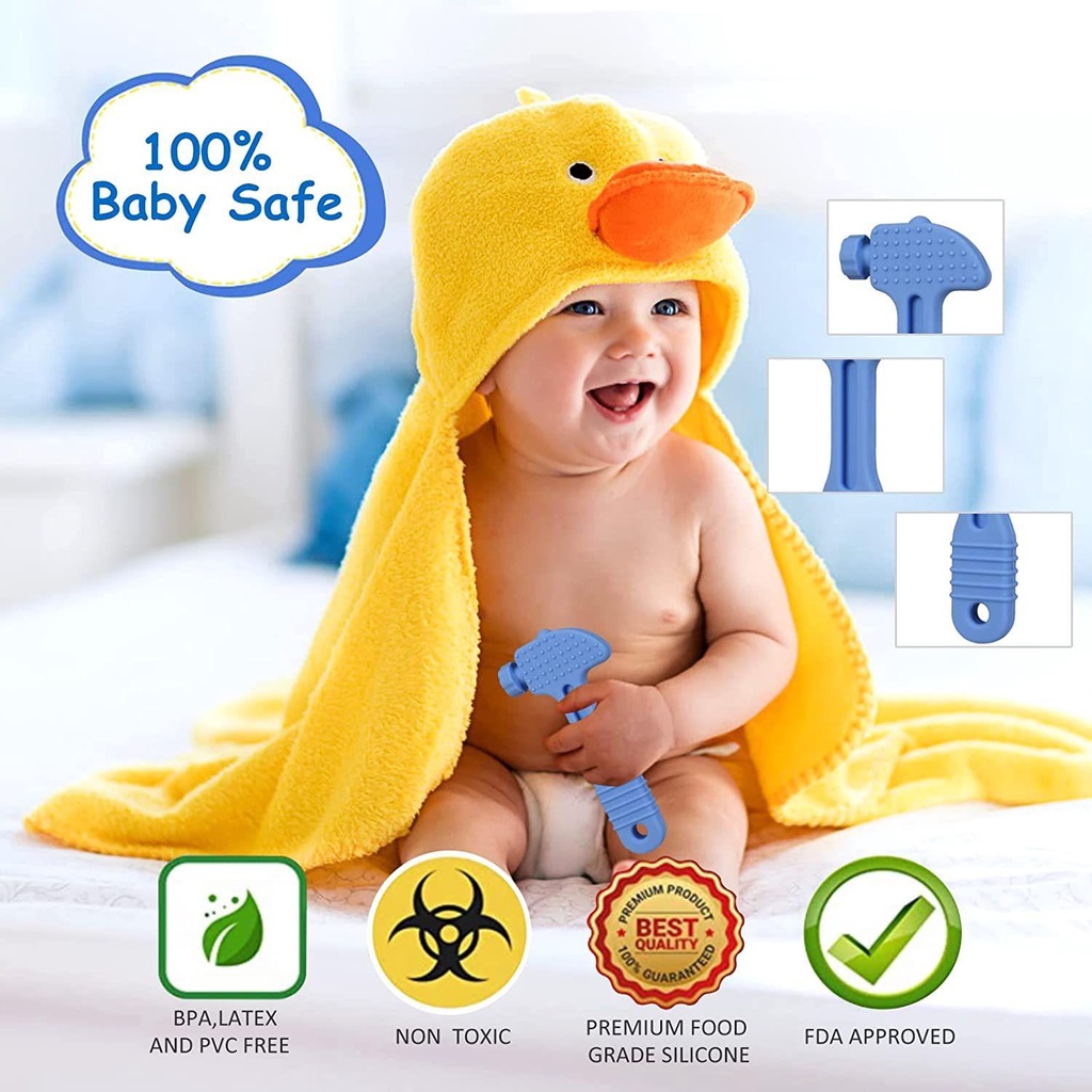 NIUYOU Set 4 Đồ Chơi Ngậm Mọc Răng Cho Bé